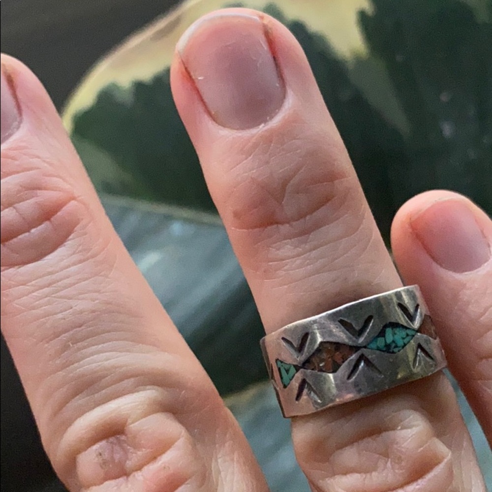 Native American Sterling Silver Ring (turquoise)